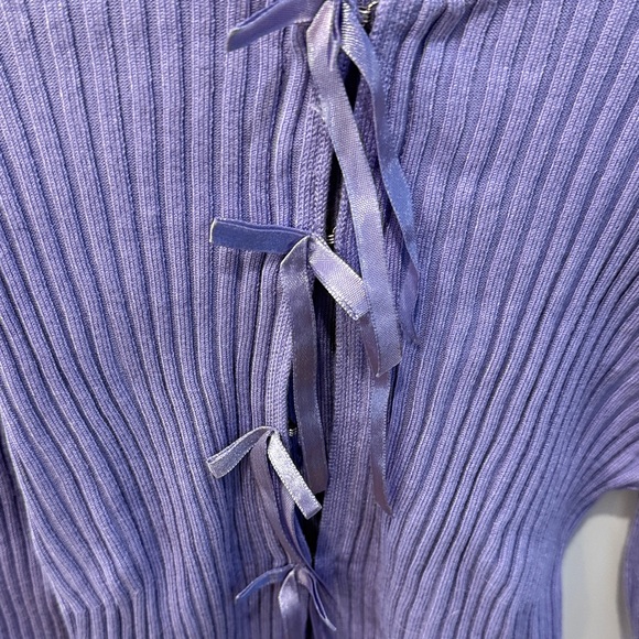 Kimchi Blue Lavender Knit Cardigan - Picture 4 of 6